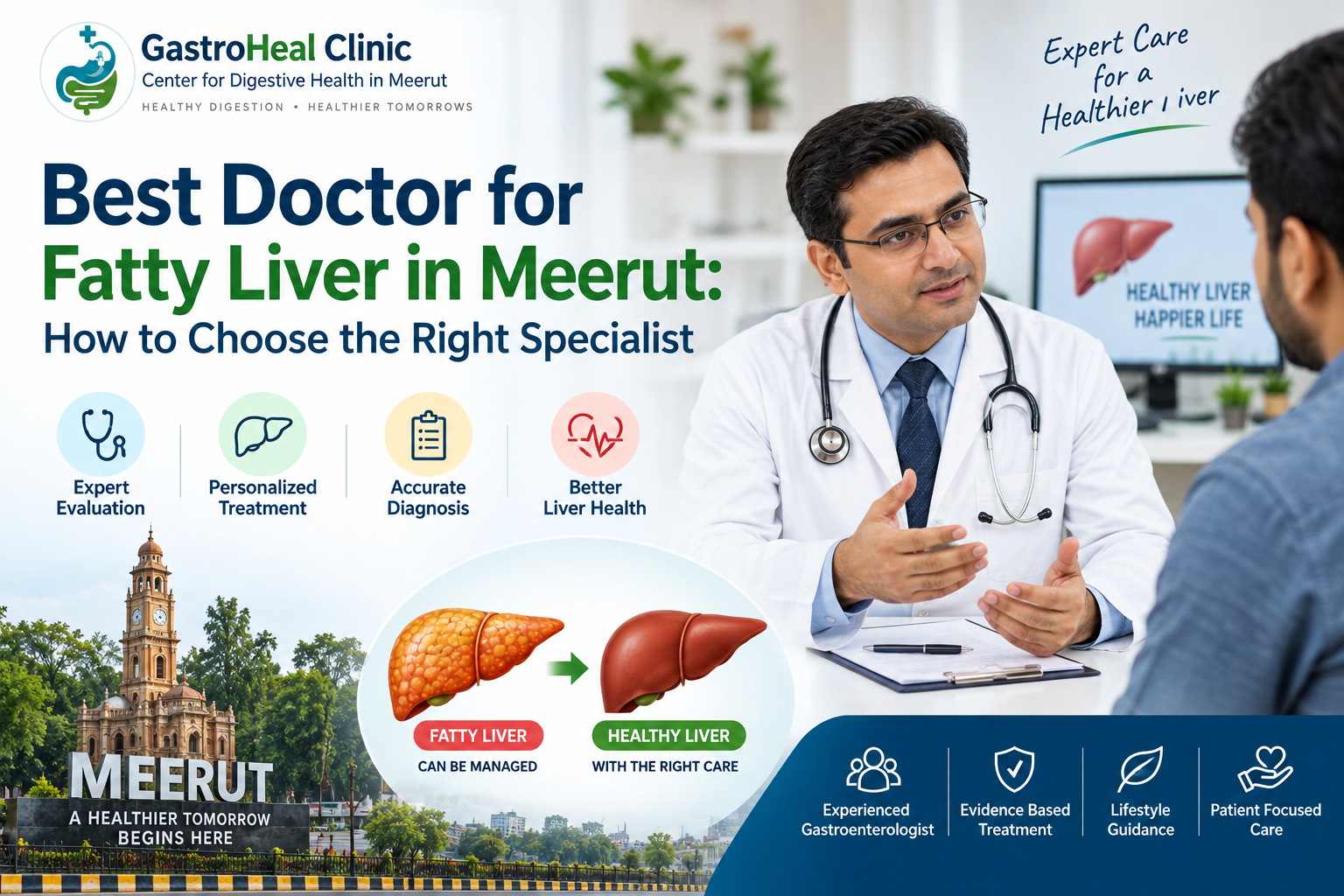 best doctor for fatty liver in Meerut